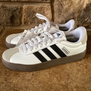 Adidas VL Court 3.0 Sneakers Mens 8.5 Black White